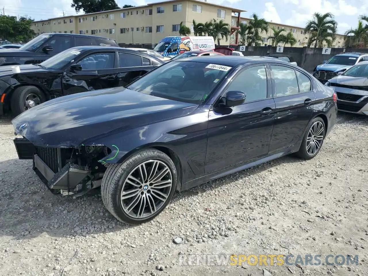 1 fotografías del automóvil dañado WBAJS1C02LCD25302 BMW 5 SERIES 2020