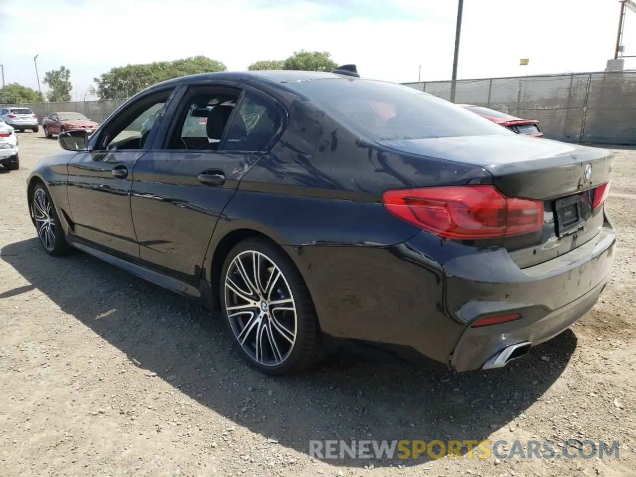 3 fotografías del automóvil dañado WBAJS1C03LWW84279 BMW 5 SERIES 2020