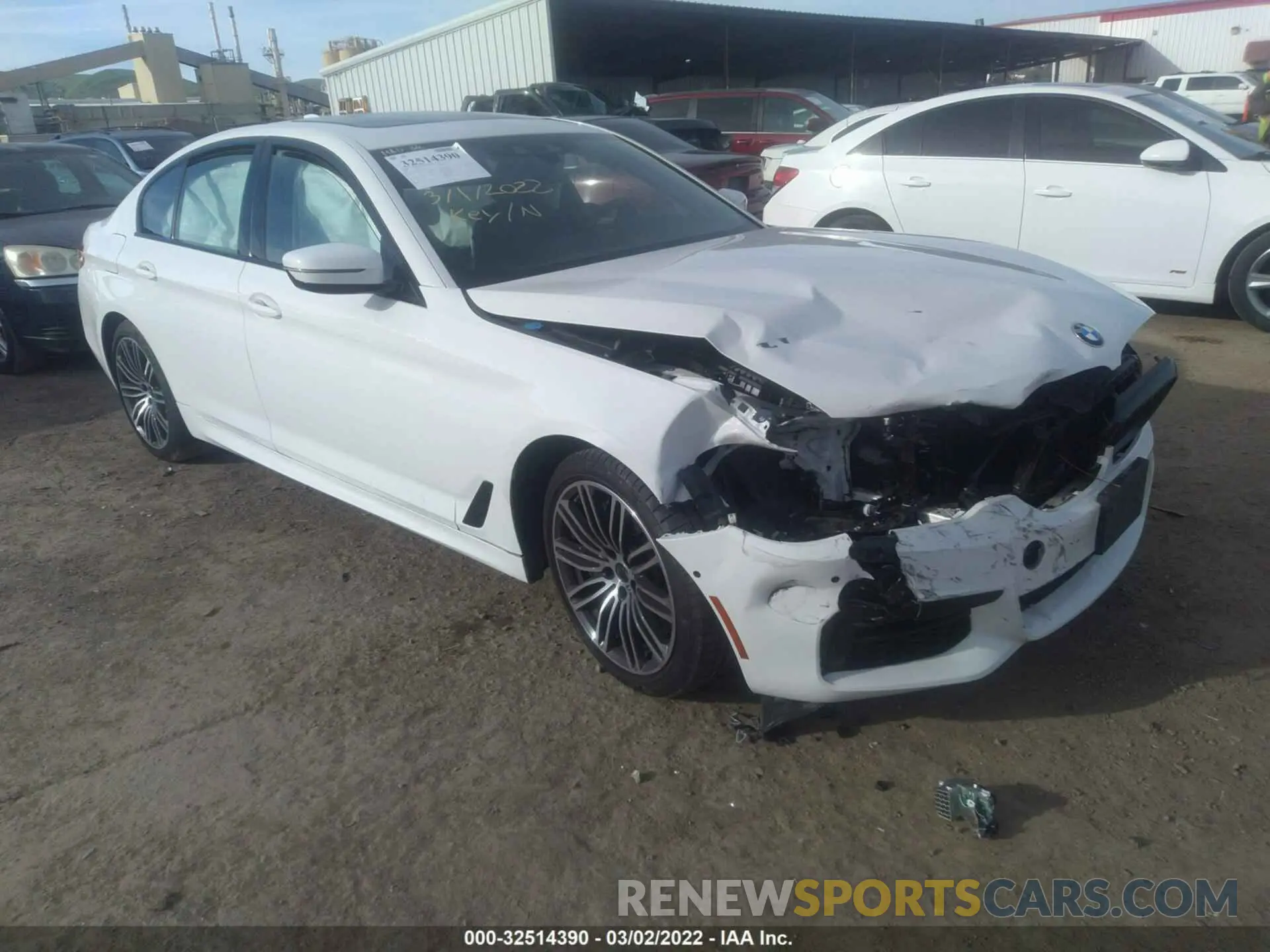 1 fotografías del automóvil dañado WBAJS1C05LCE42503 BMW 5 SERIES 2020