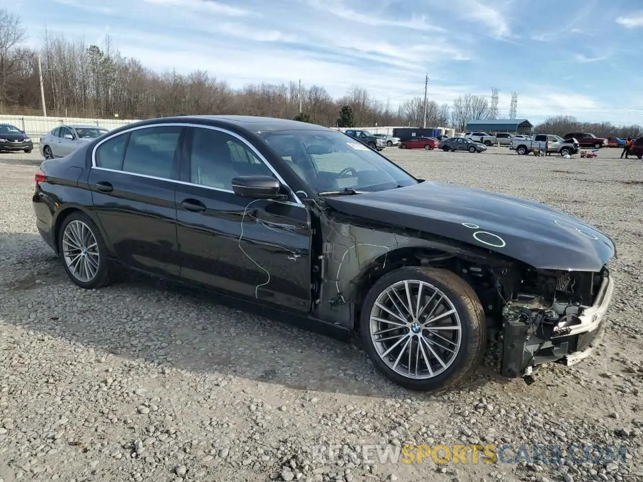 4 fotografías del automóvil dañado WBAJS1C06LCD66015 BMW 5 SERIES 2020