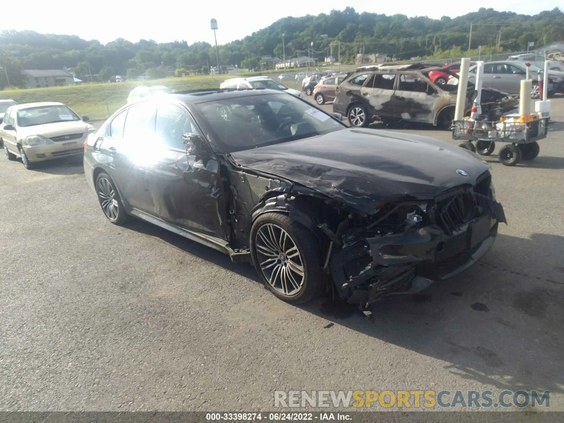 1 fotografías del automóvil dañado WBAJS3C05LCE02093 BMW 5 SERIES 2020