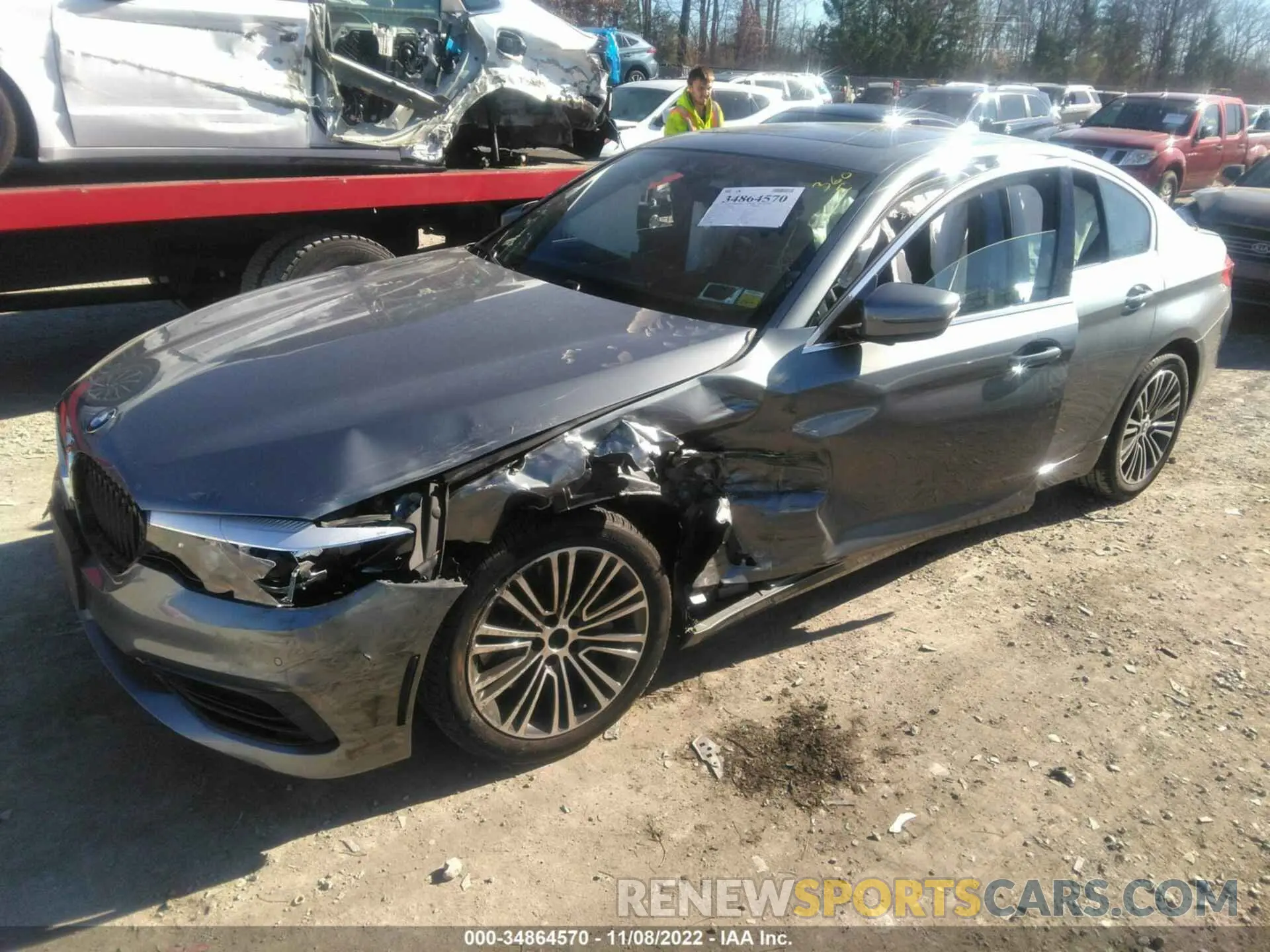 2 fotografías del automóvil dañado WBAJS3C06LCE40951 BMW 5 SERIES 2020