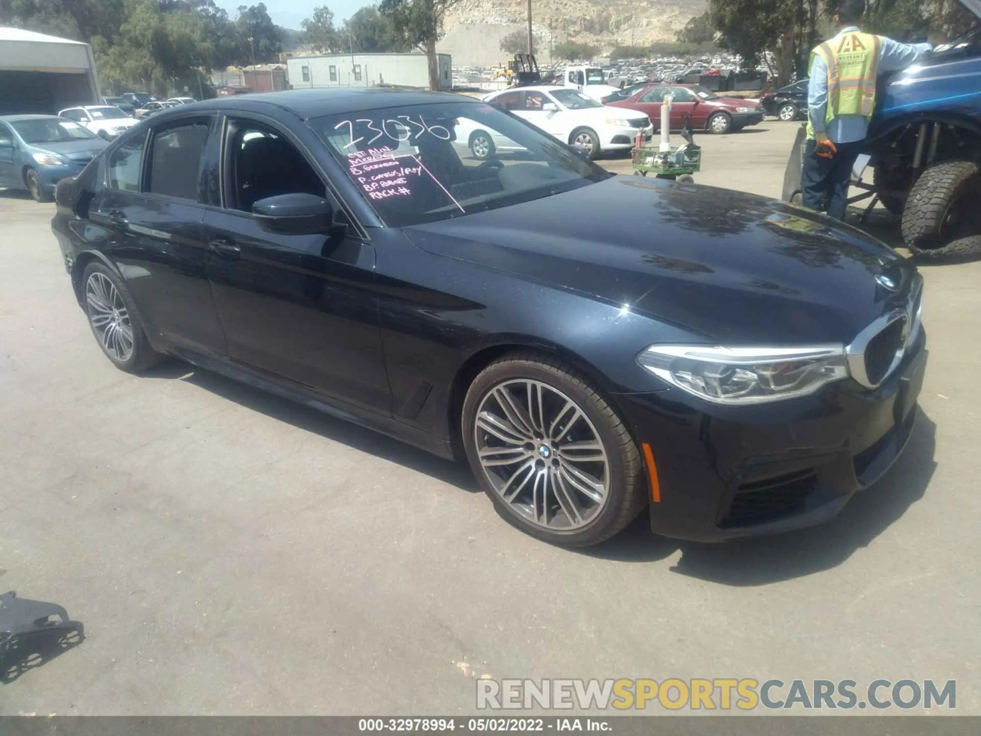 1 fotografías del automóvil dañado WBAJS3C08LCD58154 BMW 5 SERIES 2020