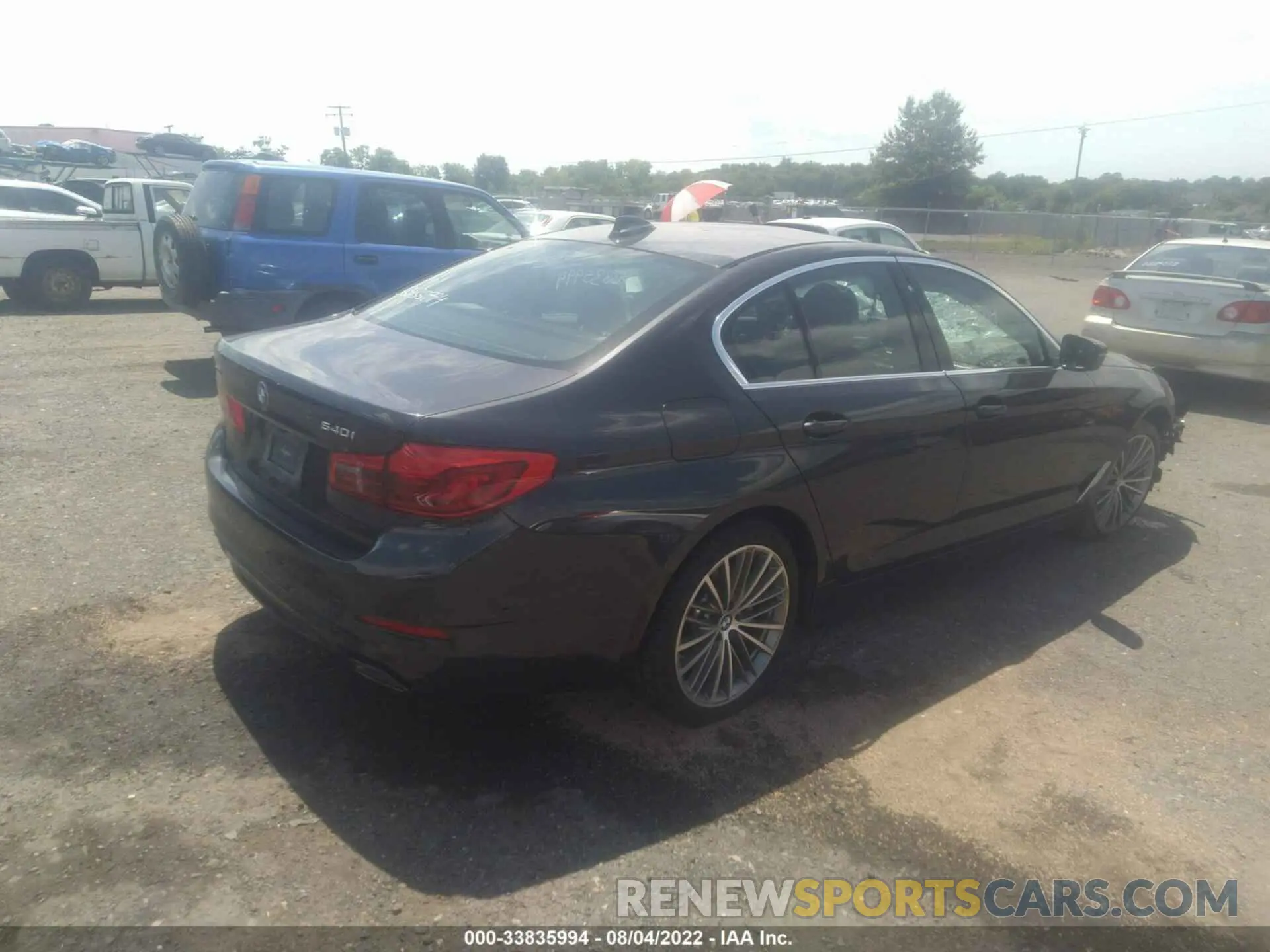 4 fotografías del automóvil dañado WBAJS3C08LCE09202 BMW 5 SERIES 2020