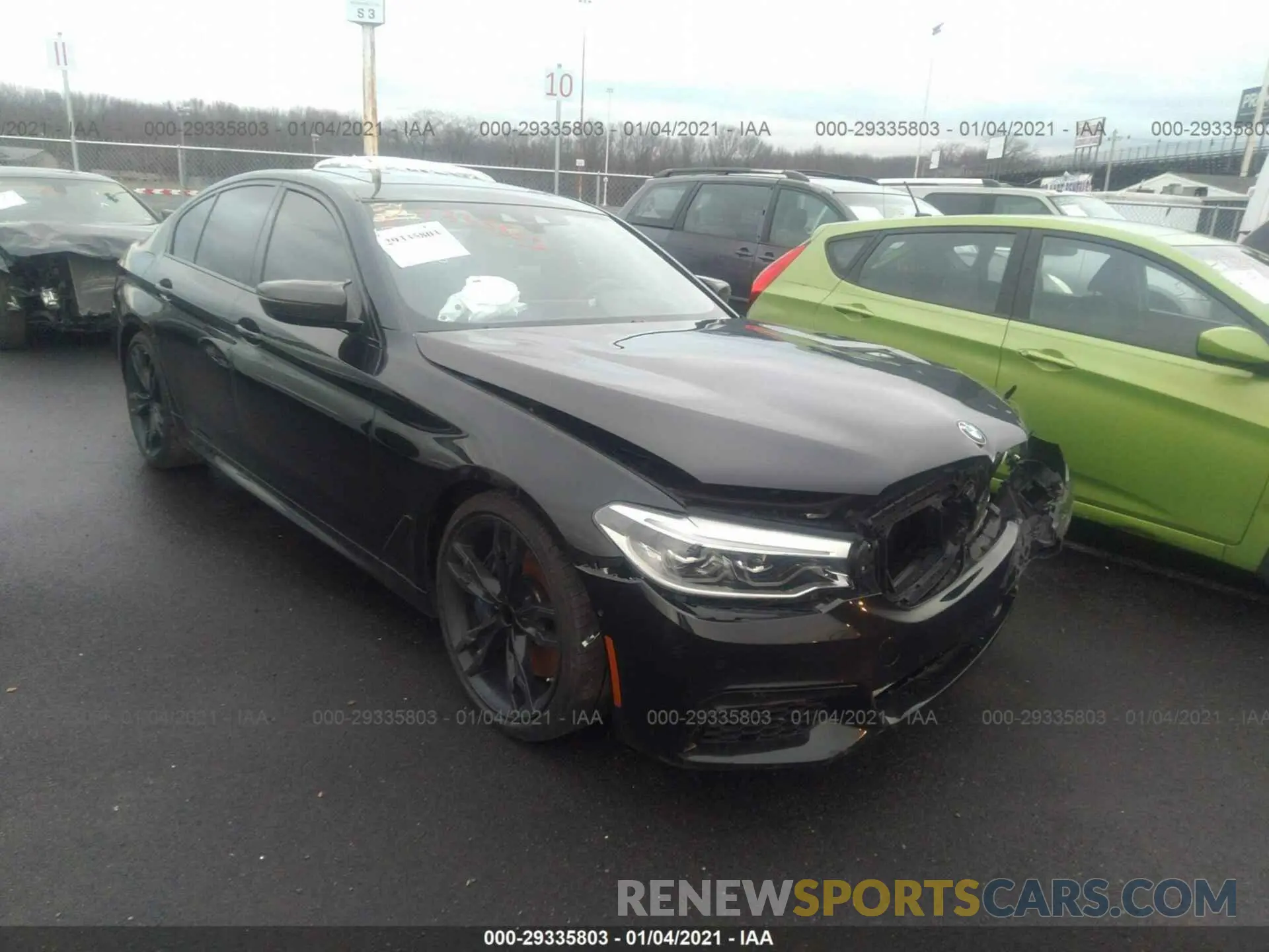 1 fotografías del automóvil dañado WBAJS7C07LCD39795 BMW 5 SERIES 2020