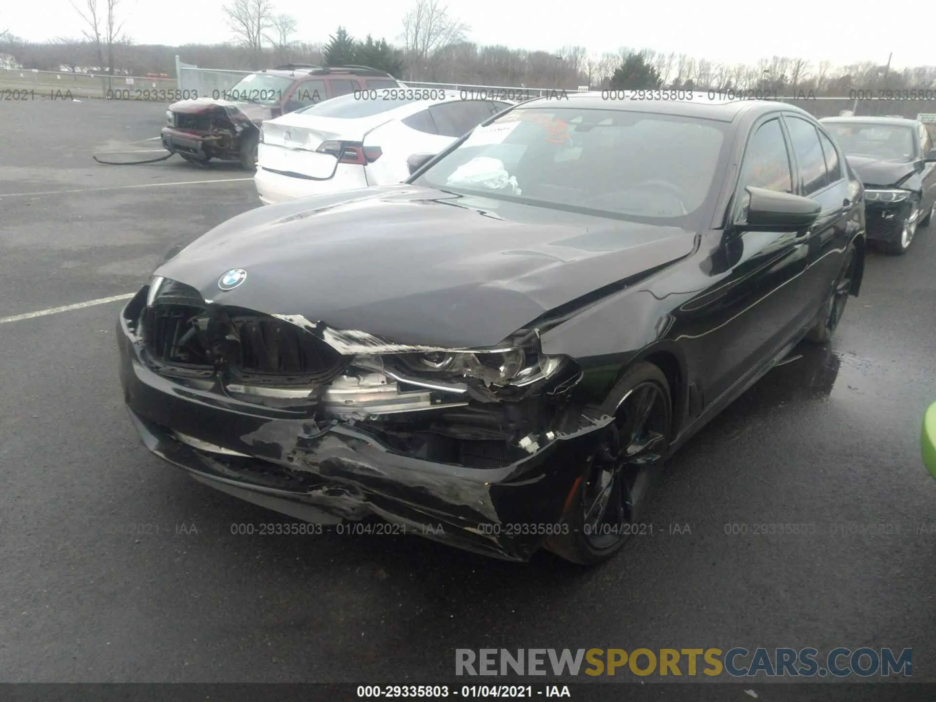 2 fotografías del automóvil dañado WBAJS7C07LCD39795 BMW 5 SERIES 2020