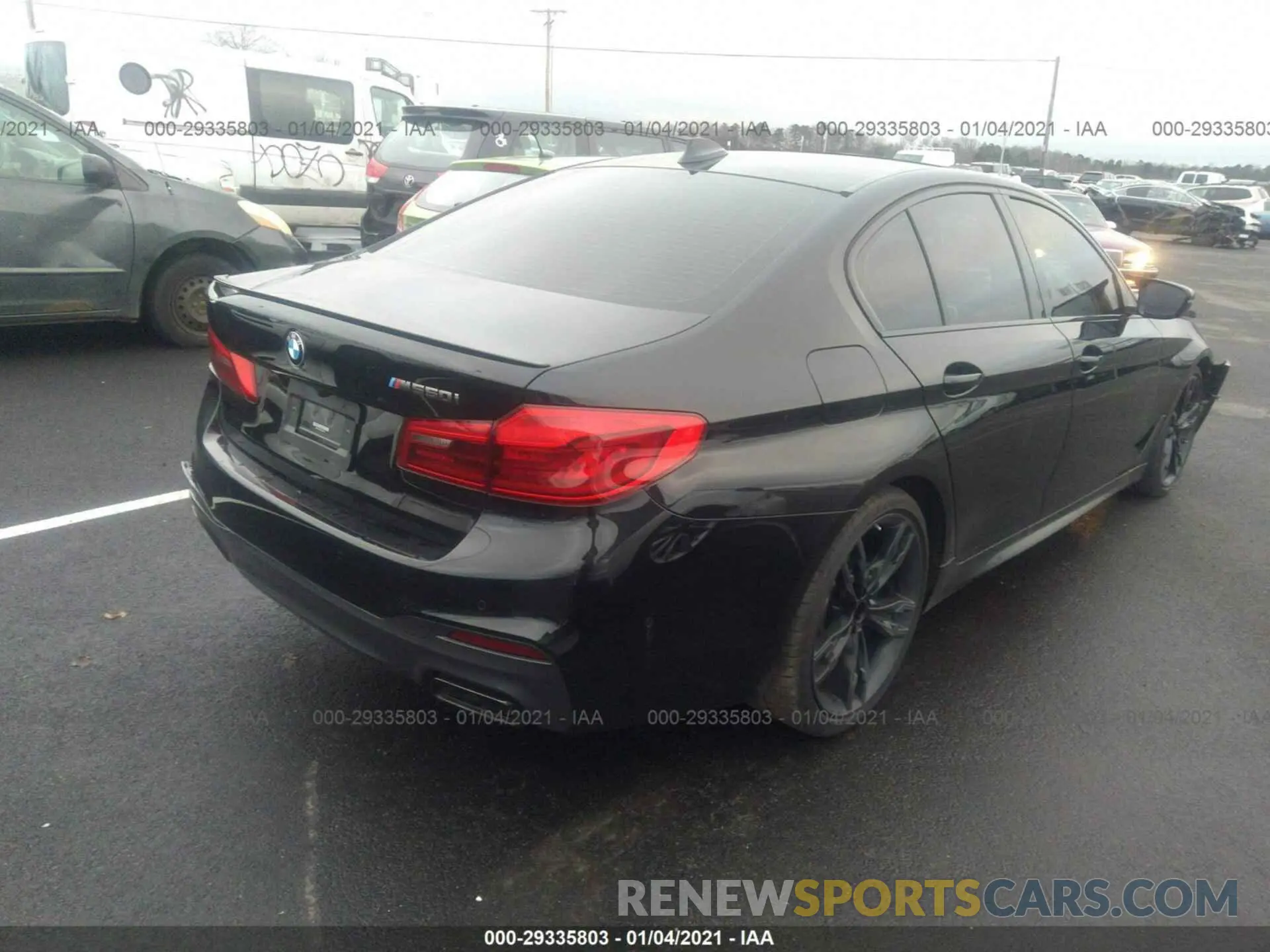 4 fotografías del automóvil dañado WBAJS7C07LCD39795 BMW 5 SERIES 2020