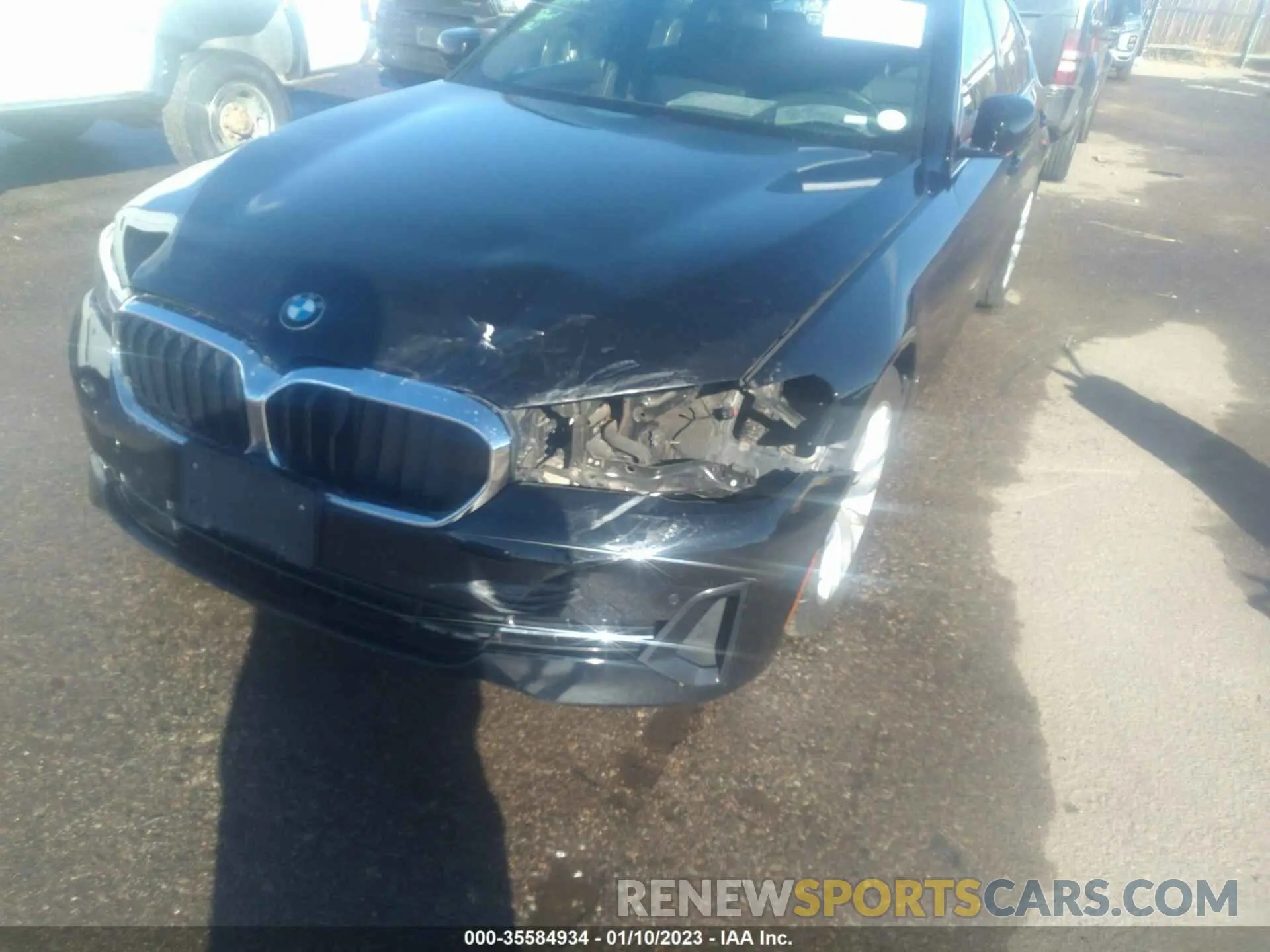 6 fotografías del automóvil dañado WBA13BJ01MCF67845 BMW 5 SERIES 2021