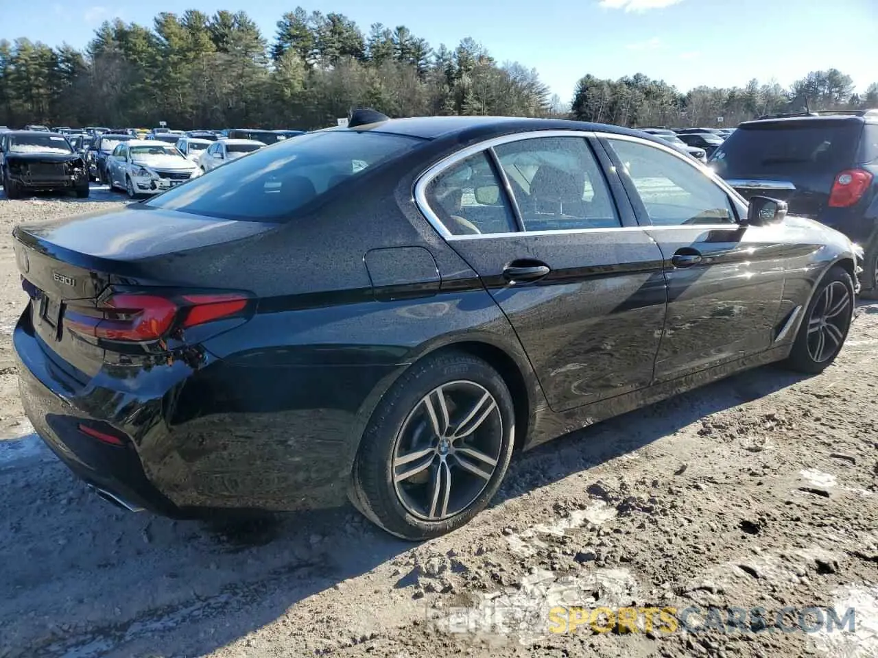 3 fotografías del automóvil dañado WBA13BJ03MWW94687 BMW 5 SERIES 2021