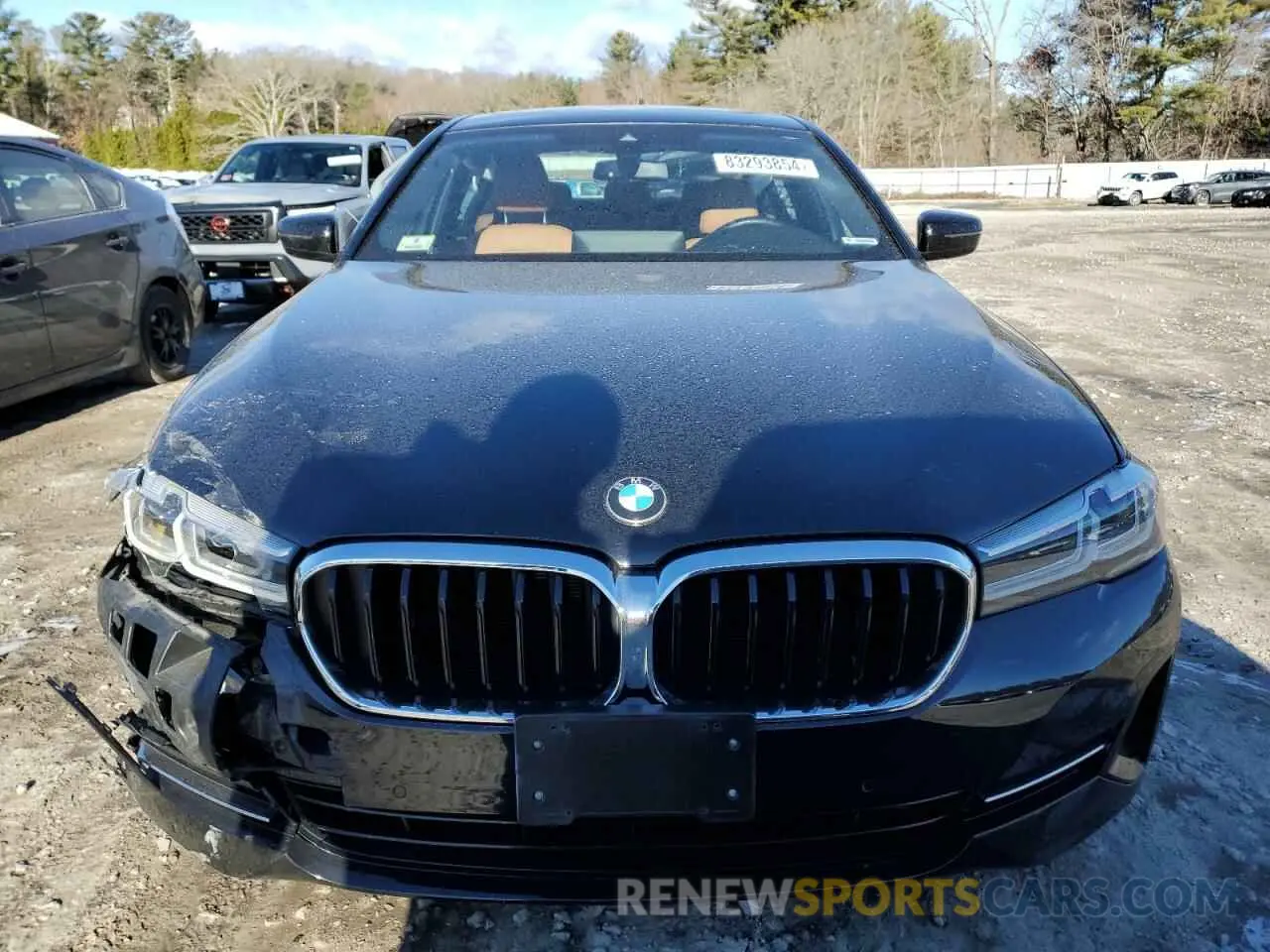 5 fotografías del automóvil dañado WBA13BJ03MWW94687 BMW 5 SERIES 2021