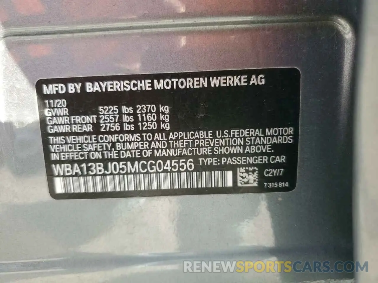 13 fotografías del automóvil dañado WBA13BJ05MCG04556 BMW 5 SERIES 2021