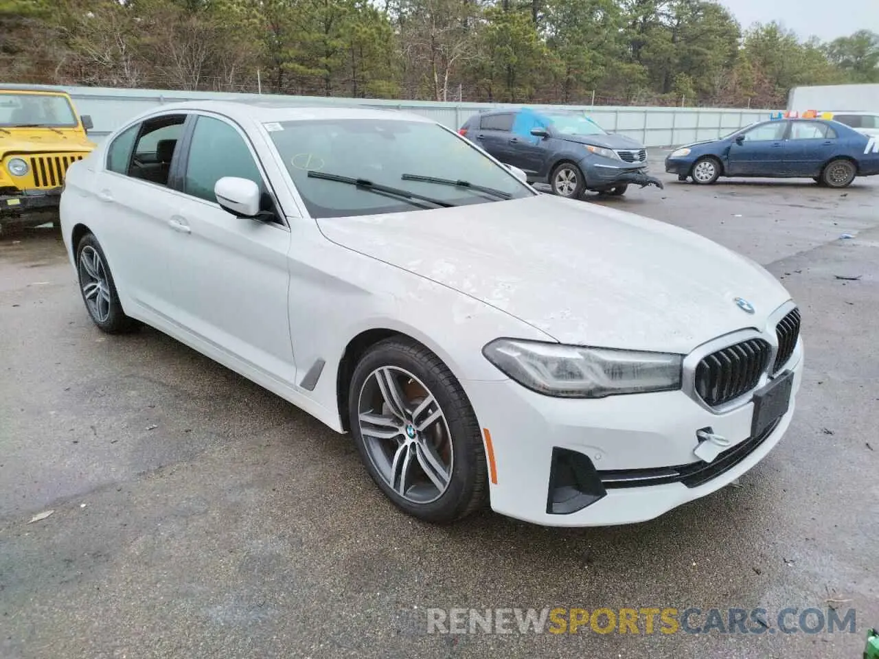 1 fotografías del automóvil dañado WBA13BJ06MWX15029 BMW 5 SERIES 2021