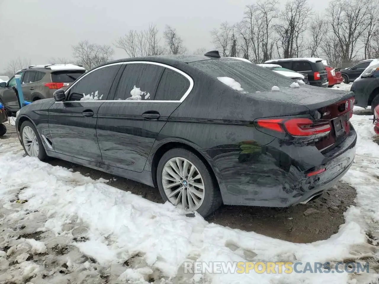 2 fotografías del automóvil dañado WBA13BJ07MCF68160 BMW 5 SERIES 2021