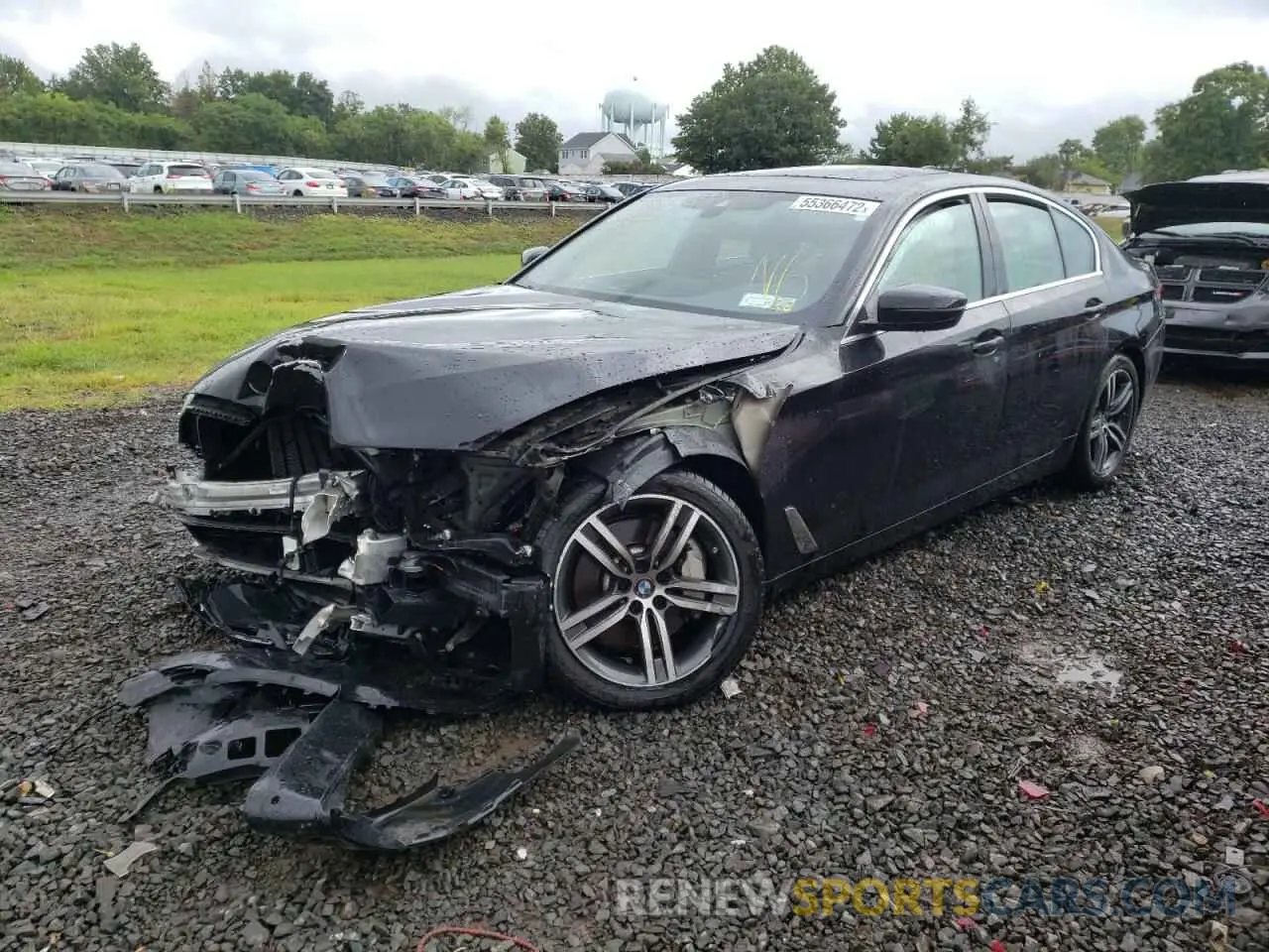 2 fotografías del automóvil dañado WBA13BJ09MWW96749 BMW 5 SERIES 2021