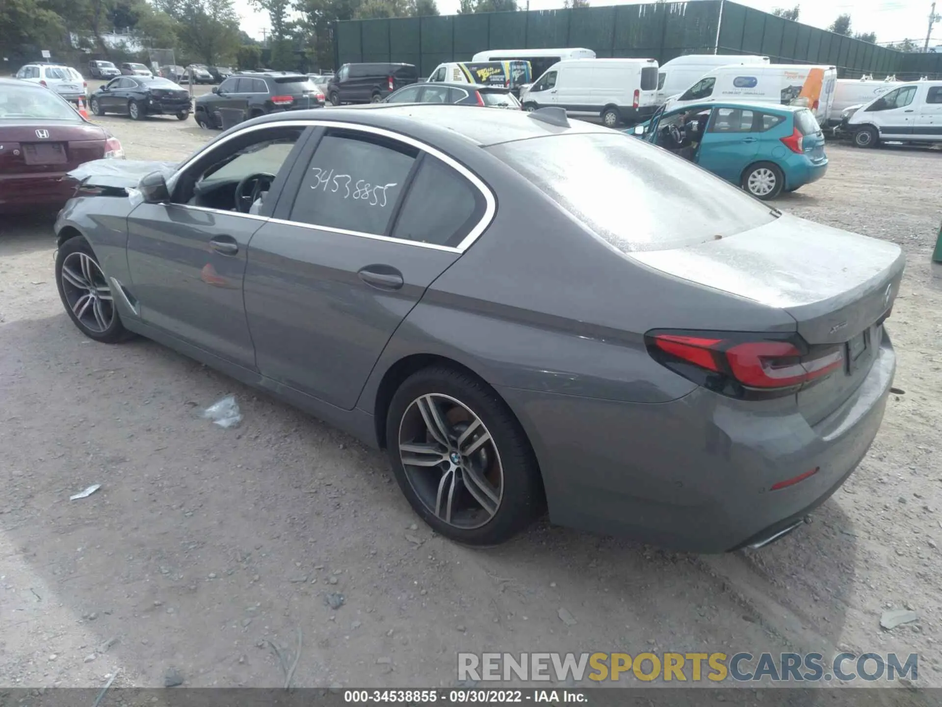 3 fotografías del automóvil dañado WBA13BJ0XMCF41731 BMW 5 SERIES 2021
