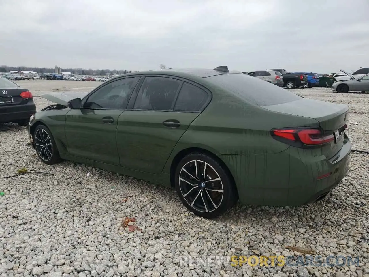 2 fotografías del automóvil dañado WBA13BJ0XMCF92145 BMW 5 SERIES 2021
