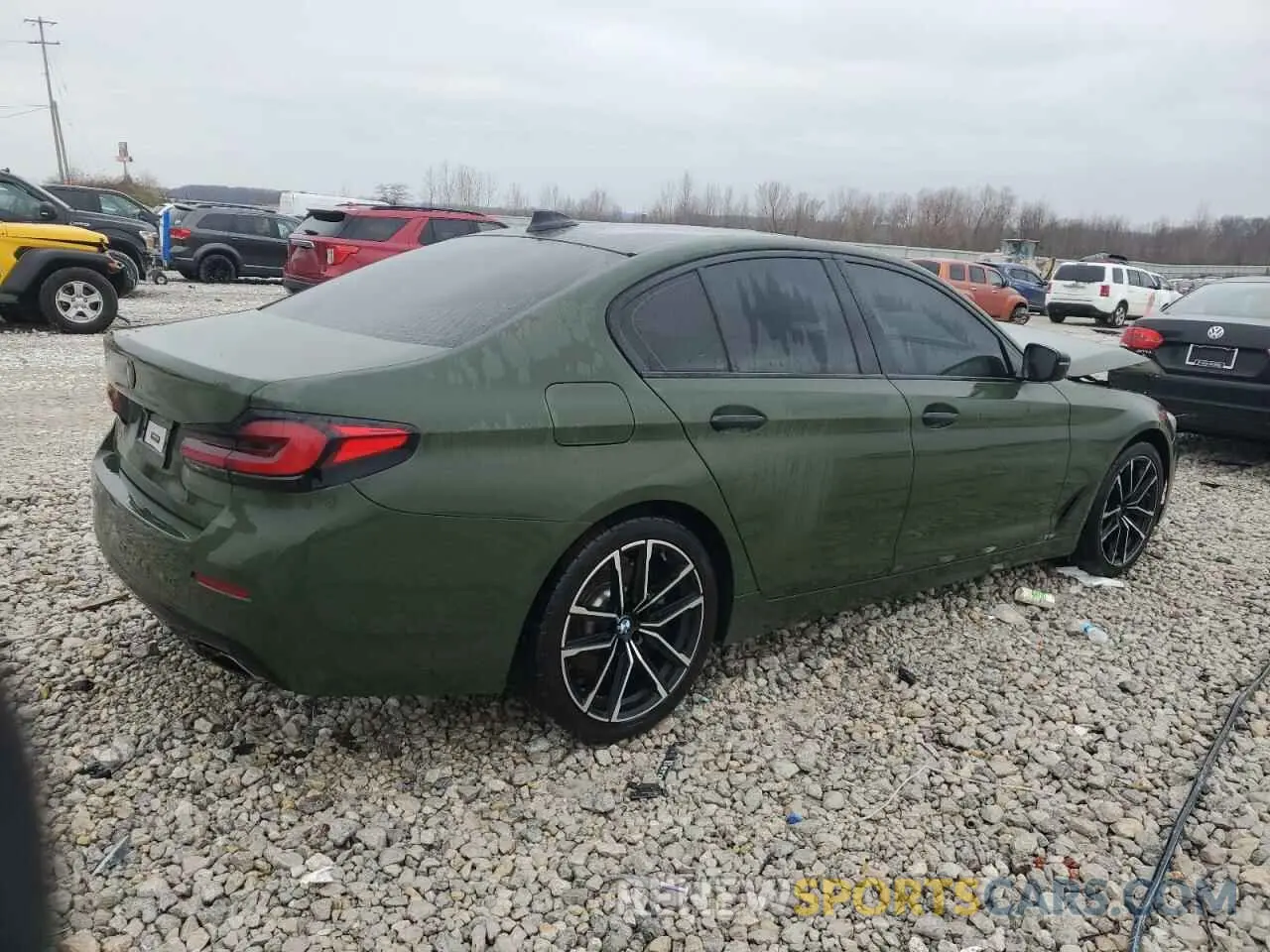 3 fotografías del automóvil dañado WBA13BJ0XMCF92145 BMW 5 SERIES 2021