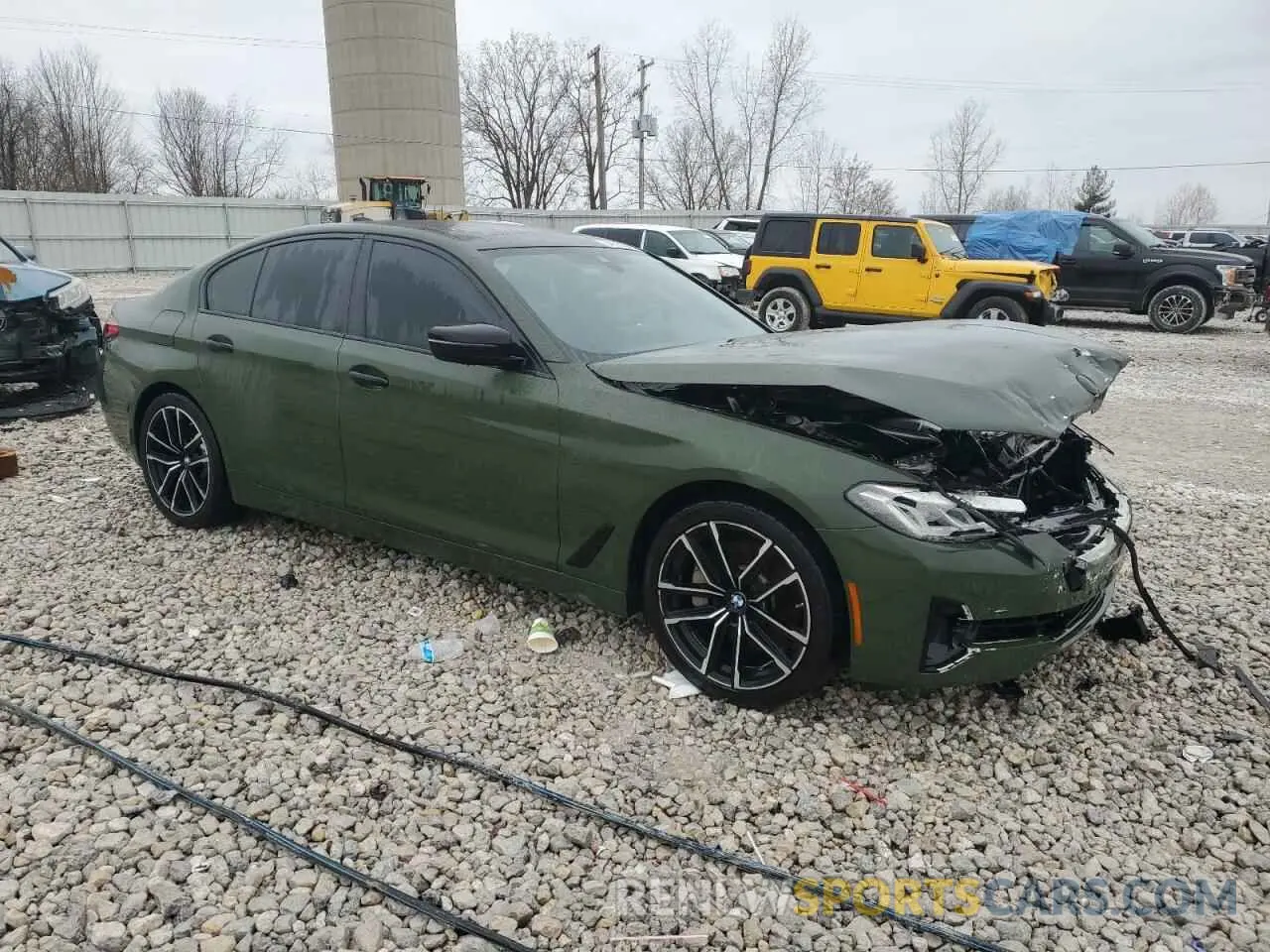 4 fotografías del automóvil dañado WBA13BJ0XMCF92145 BMW 5 SERIES 2021