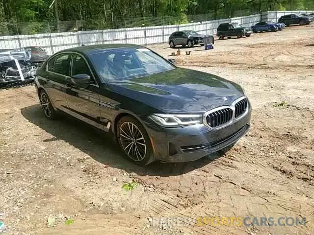 10 fotografías del automóvil dañado WBA13BJ0XMCG07338 BMW 5 SERIES 2021