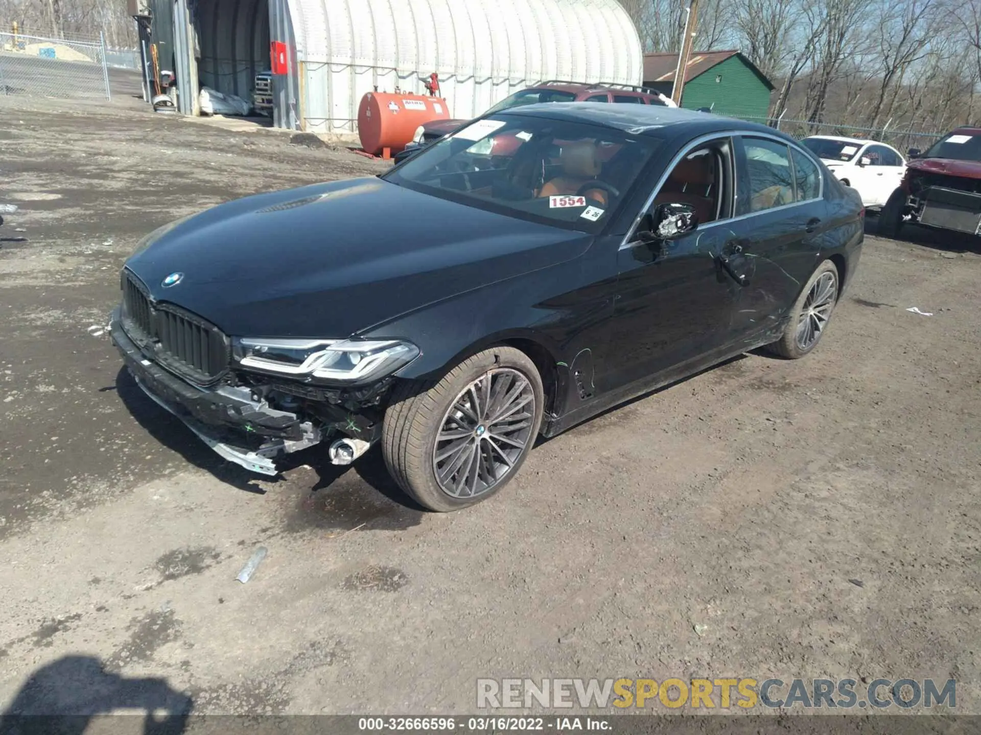 2 fotografías del automóvil dañado WBA13BJ0XMWX23716 BMW 5 SERIES 2021