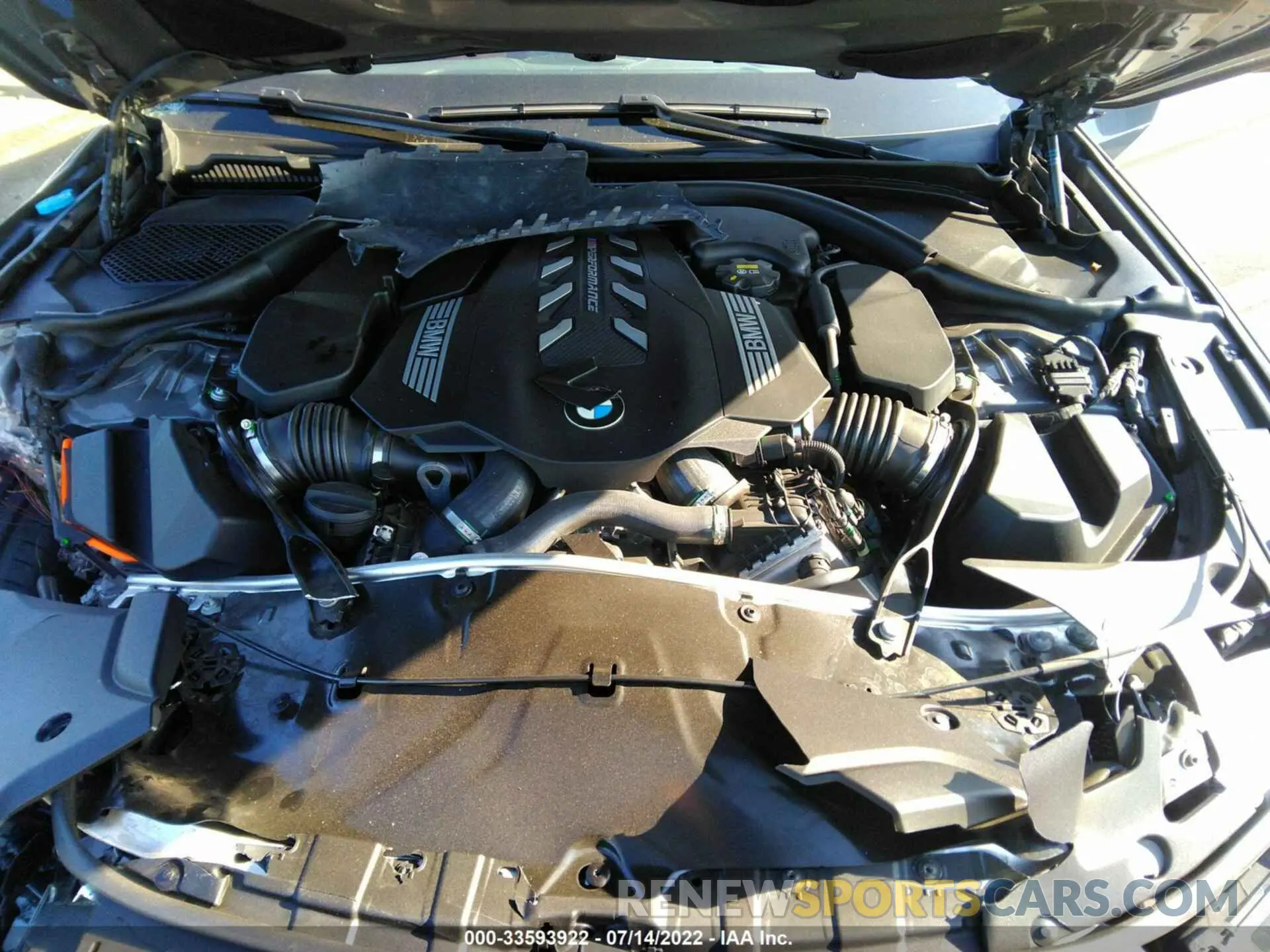 10 fotografías del automóvil dañado WBA13BK05MCG15314 BMW 5 SERIES 2021