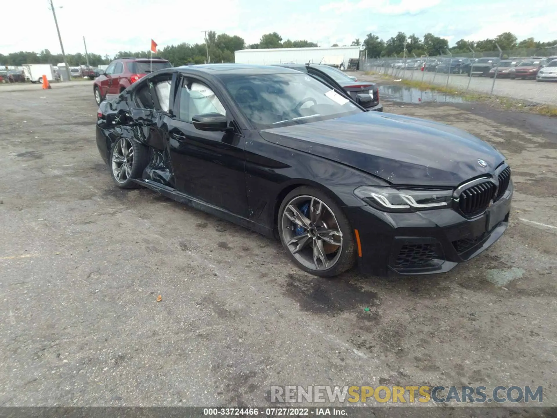 1 fotografías del automóvil dañado WBA13BK0XMCF93410 BMW 5 SERIES 2021