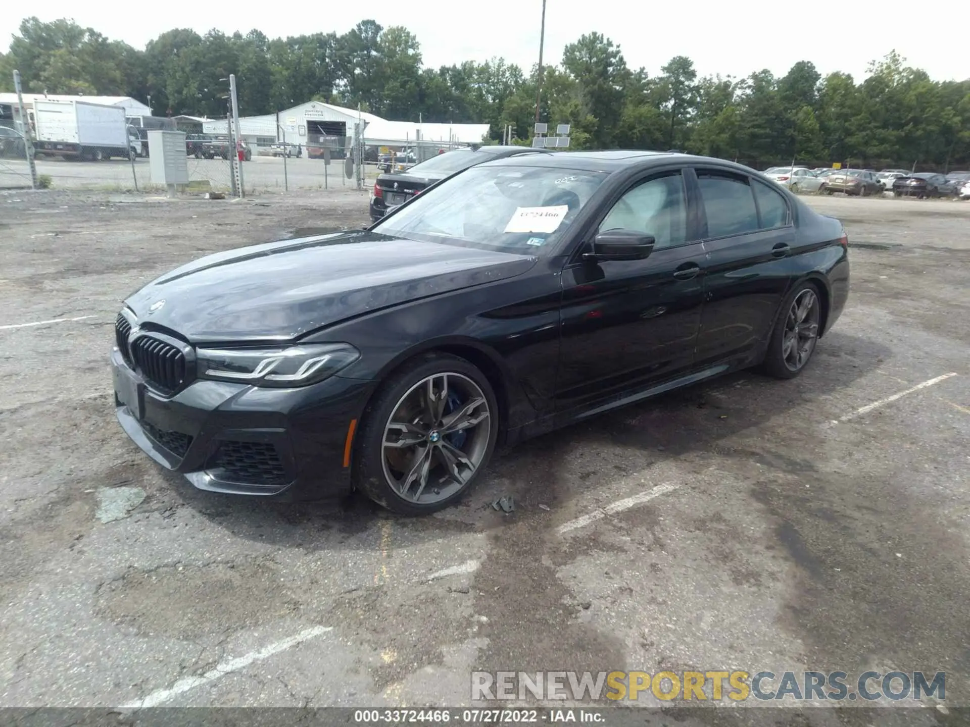 2 fotografías del automóvil dañado WBA13BK0XMCF93410 BMW 5 SERIES 2021