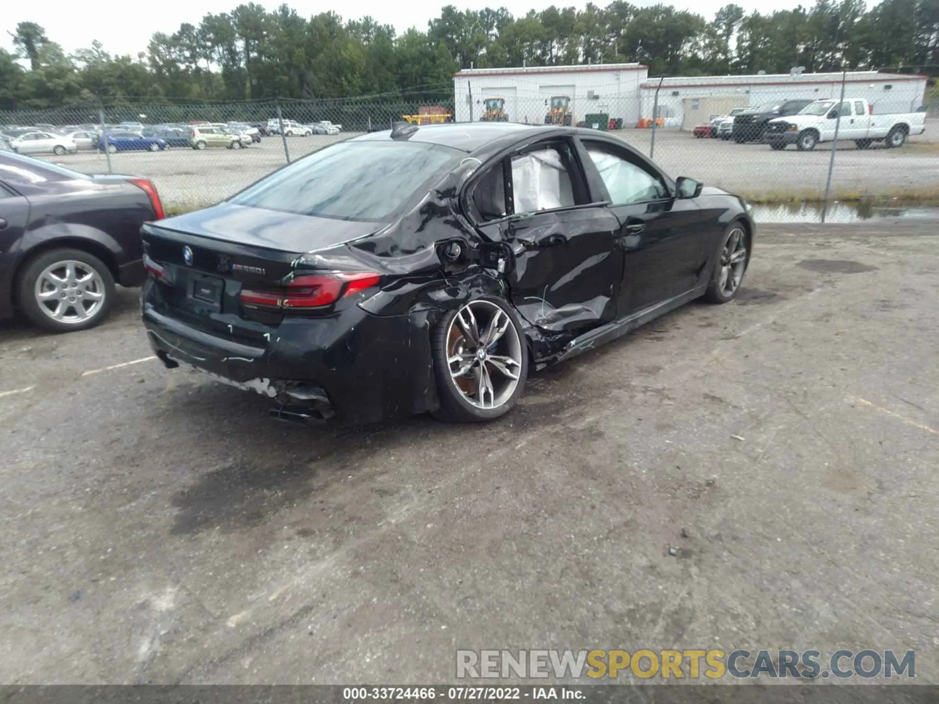 4 fotografías del automóvil dañado WBA13BK0XMCF93410 BMW 5 SERIES 2021