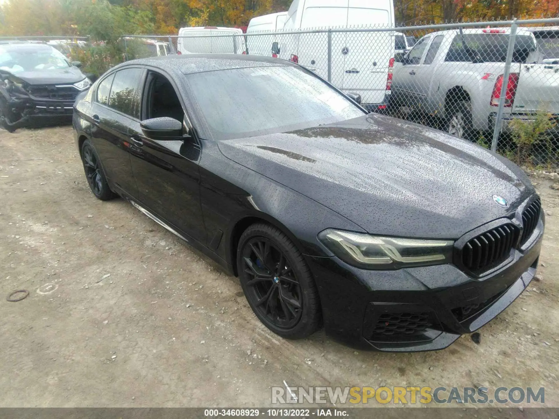 1 fotografías del automóvil dañado WBA13BK0XMCH45668 BMW 5 SERIES 2021