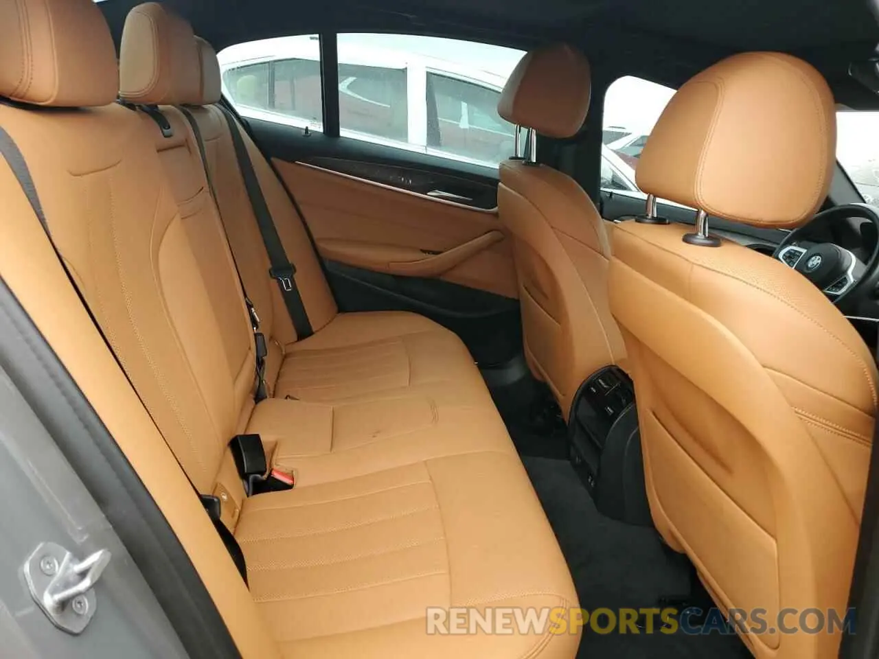 10 fotografías del automóvil dañado WBA53BH00MWX24316 BMW 5 SERIES 2021
