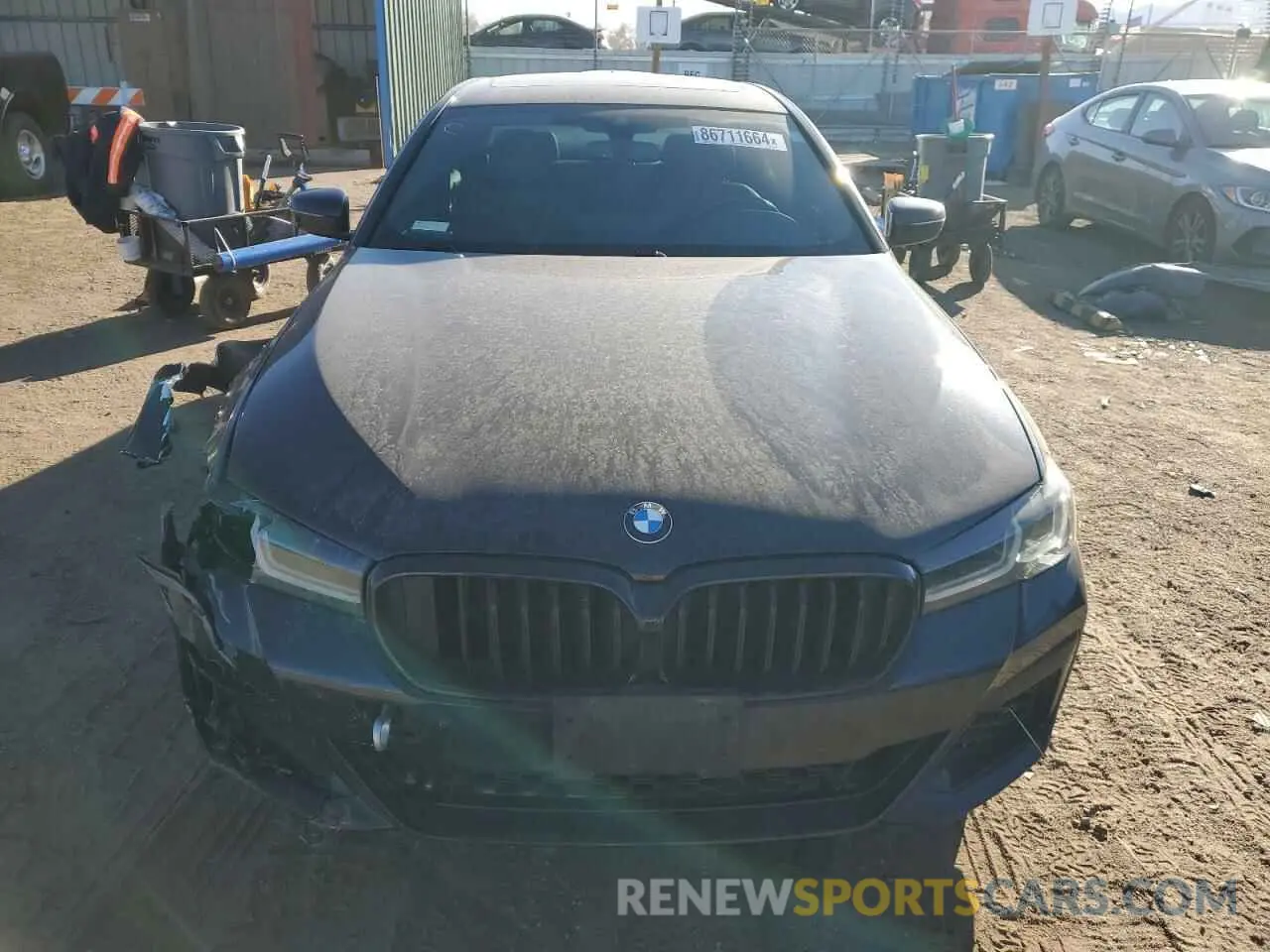 5 fotografías del automóvil dañado WBA53BH05MWW98442 BMW 5 SERIES 2021