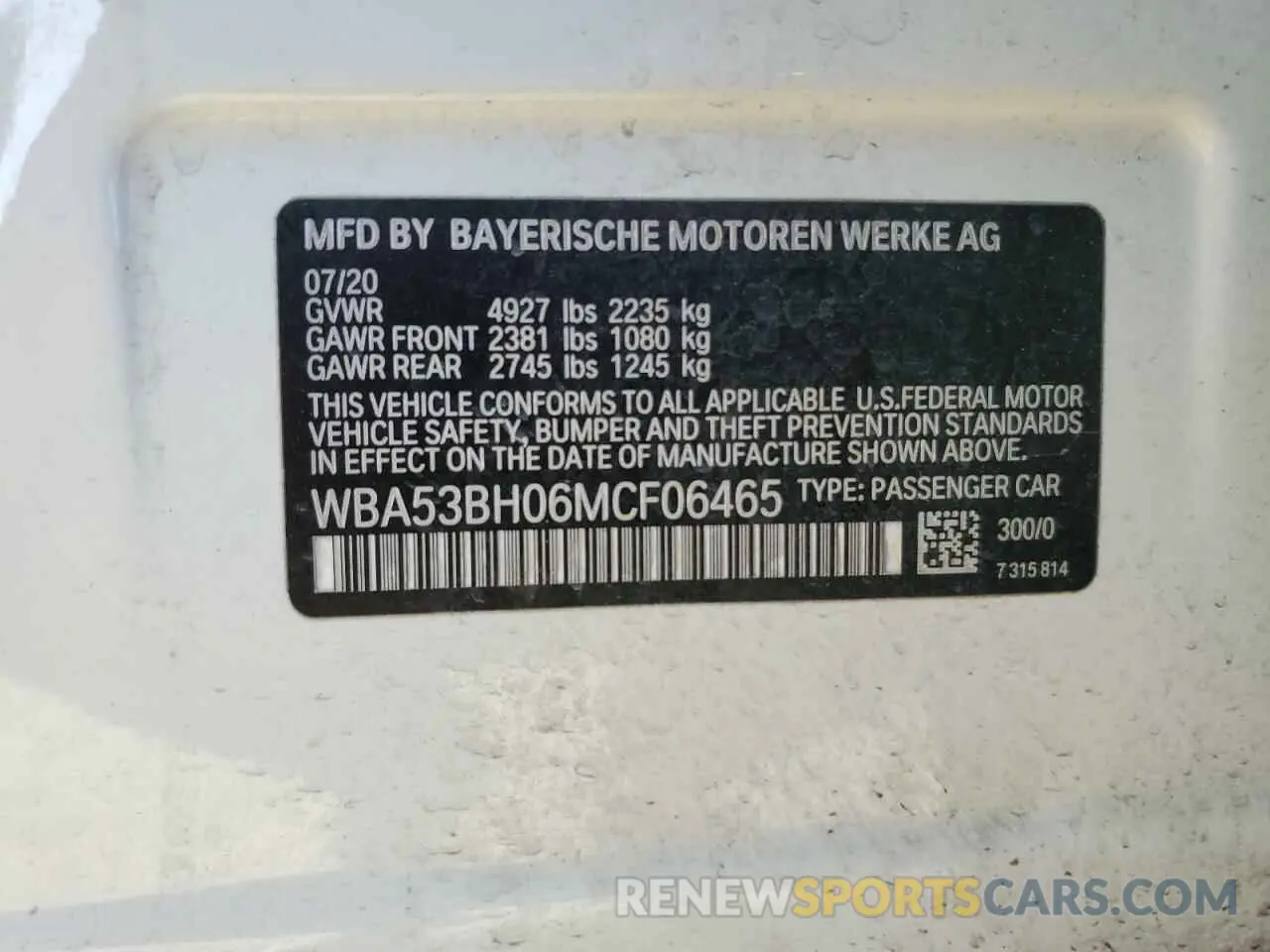 13 fotografías del automóvil dañado WBA53BH06MCF06465 BMW 5 SERIES 2021