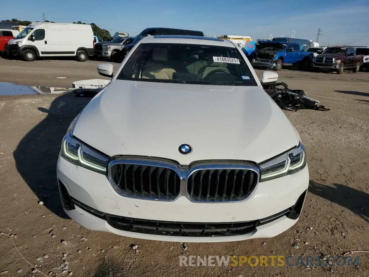 5 fotografías del automóvil dañado WBA53BH06MCF06465 BMW 5 SERIES 2021