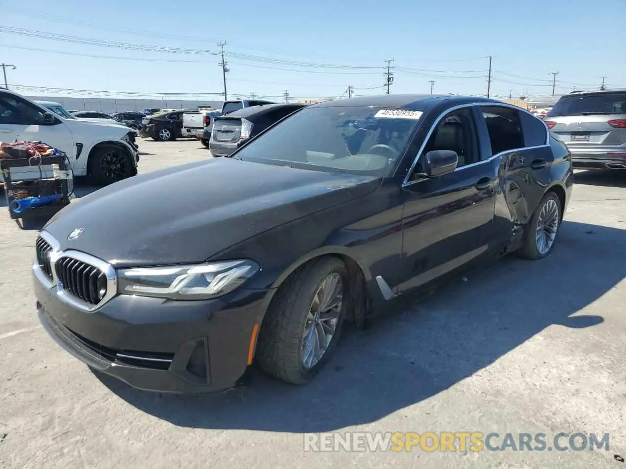 1 fotografías del automóvil dañado WBA53BH06MWW97316 BMW 5 SERIES 2021