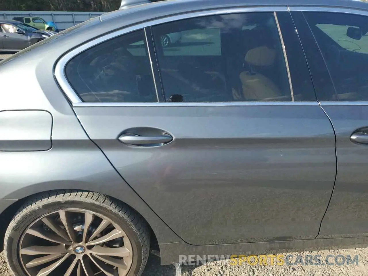10 fotografías del automóvil dañado WBA53BH06MWX21033 BMW 5 SERIES 2021