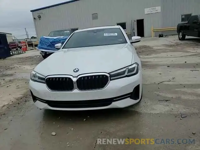 10 fotografías del automóvil dañado WBA53BH07MCF11268 BMW 5 SERIES 2021