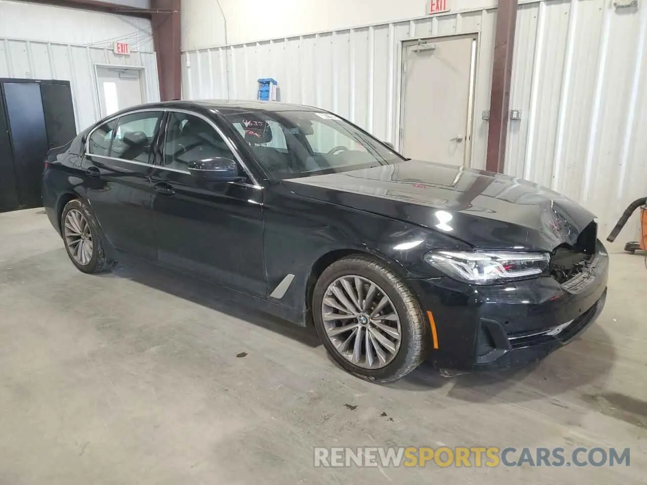 4 fotografías del automóvil dañado WBA53BH07MCF88366 BMW 5 SERIES 2021