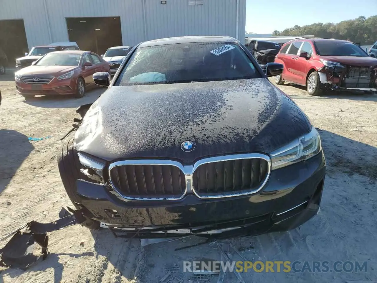 5 fotografías del automóvil dañado WBA53BH08MCF62939 BMW 5 SERIES 2021