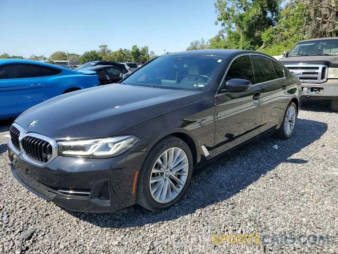 1 fotografías del automóvil dañado WBA53BH0XMWW98212 BMW 5 SERIES 2021