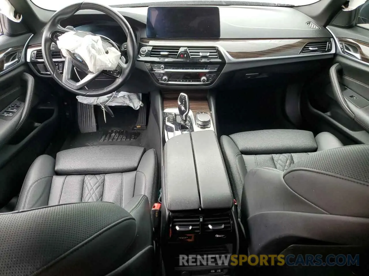 8 fotografías del automóvil dañado WBA53BH0XMWX30592 BMW 5 SERIES 2021