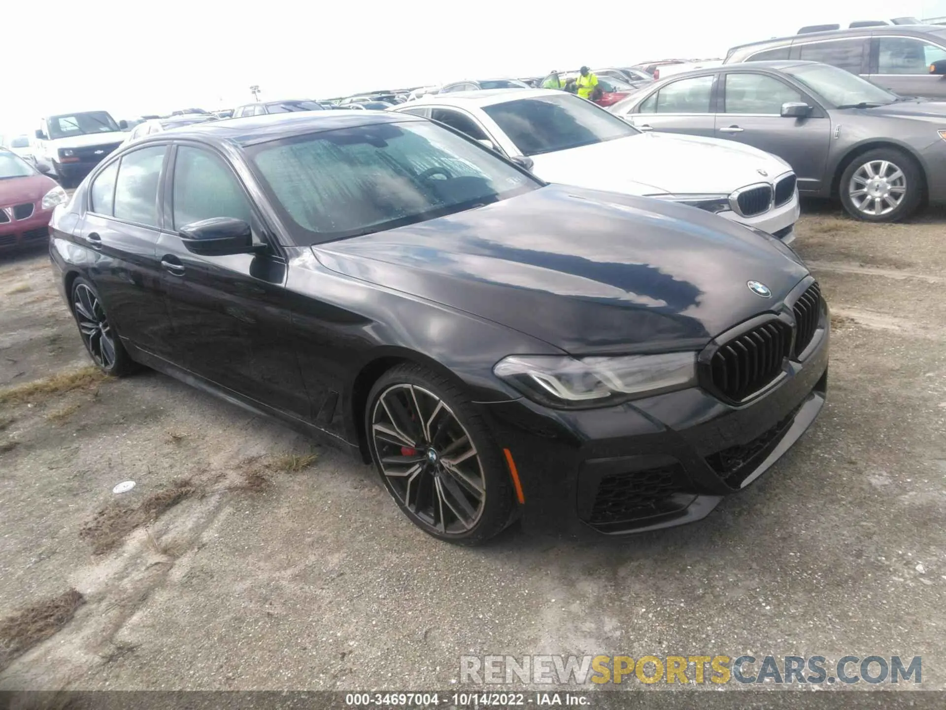 1 fotografías del automóvil dañado WBA53BJ02MCF39912 BMW 5 SERIES 2021