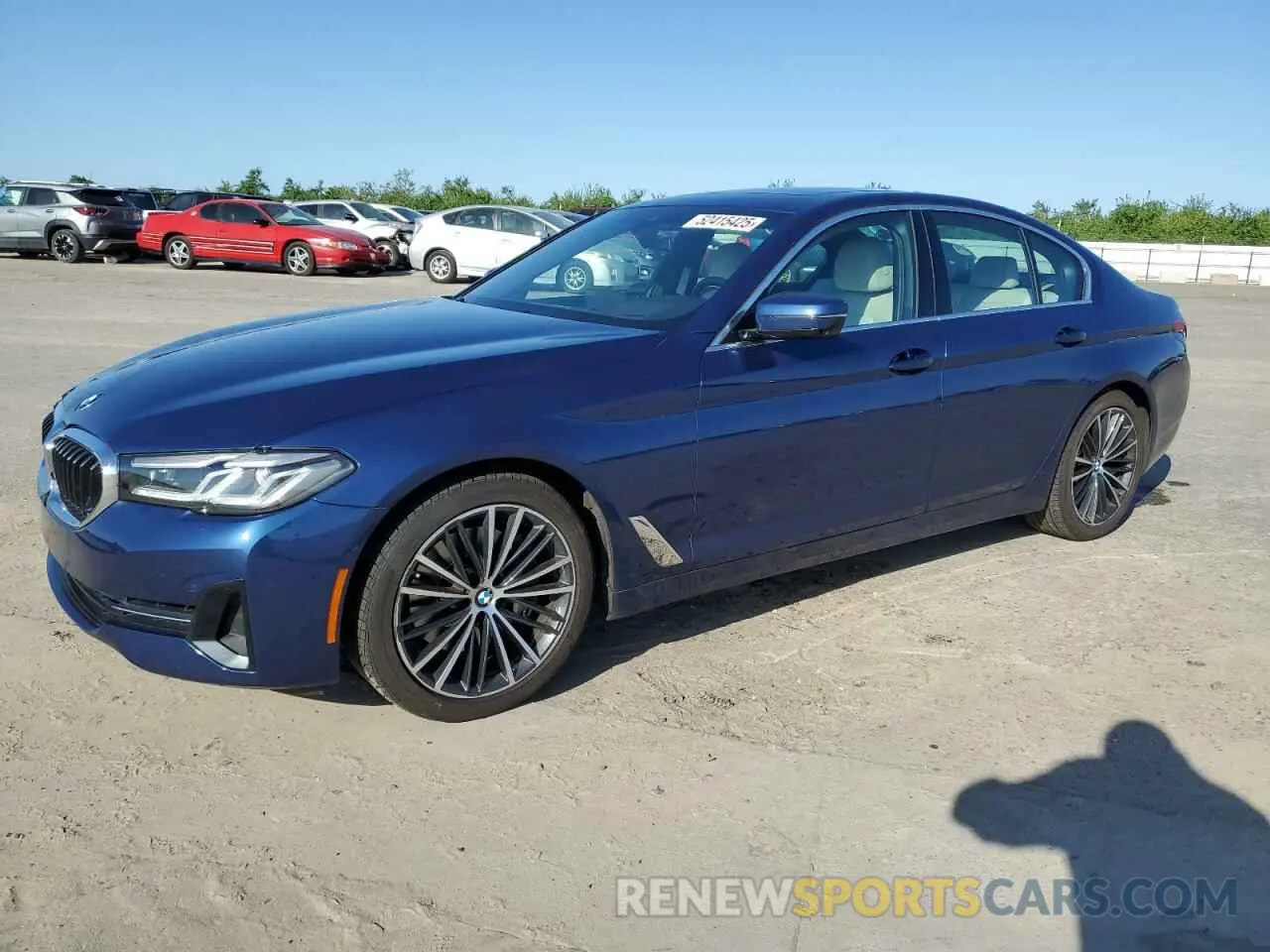 1 fotografías del automóvil dañado WBA53BJ05MWX16285 BMW 5 SERIES 2021