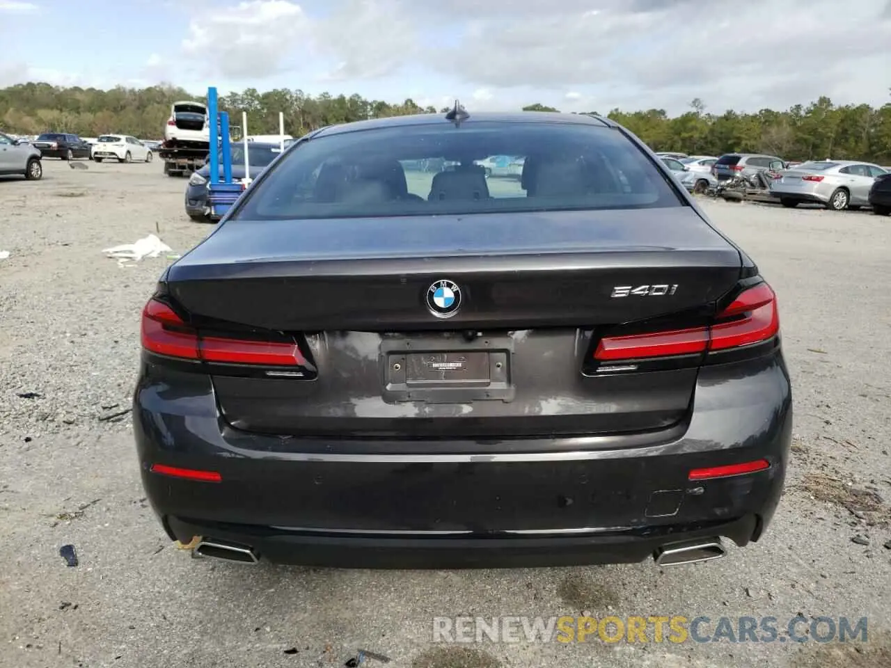 6 fotografías del automóvil dañado WBA53BJ0XMWX27427 BMW 5 SERIES 2021