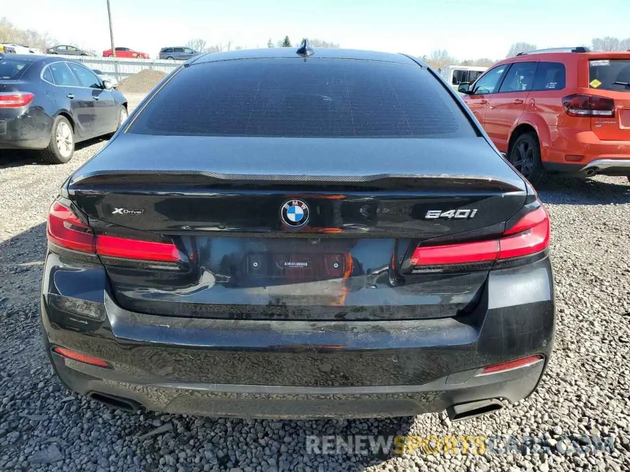 6 fotografías del automóvil dañado WBA73BJ03MWW89855 BMW 5 SERIES 2021
