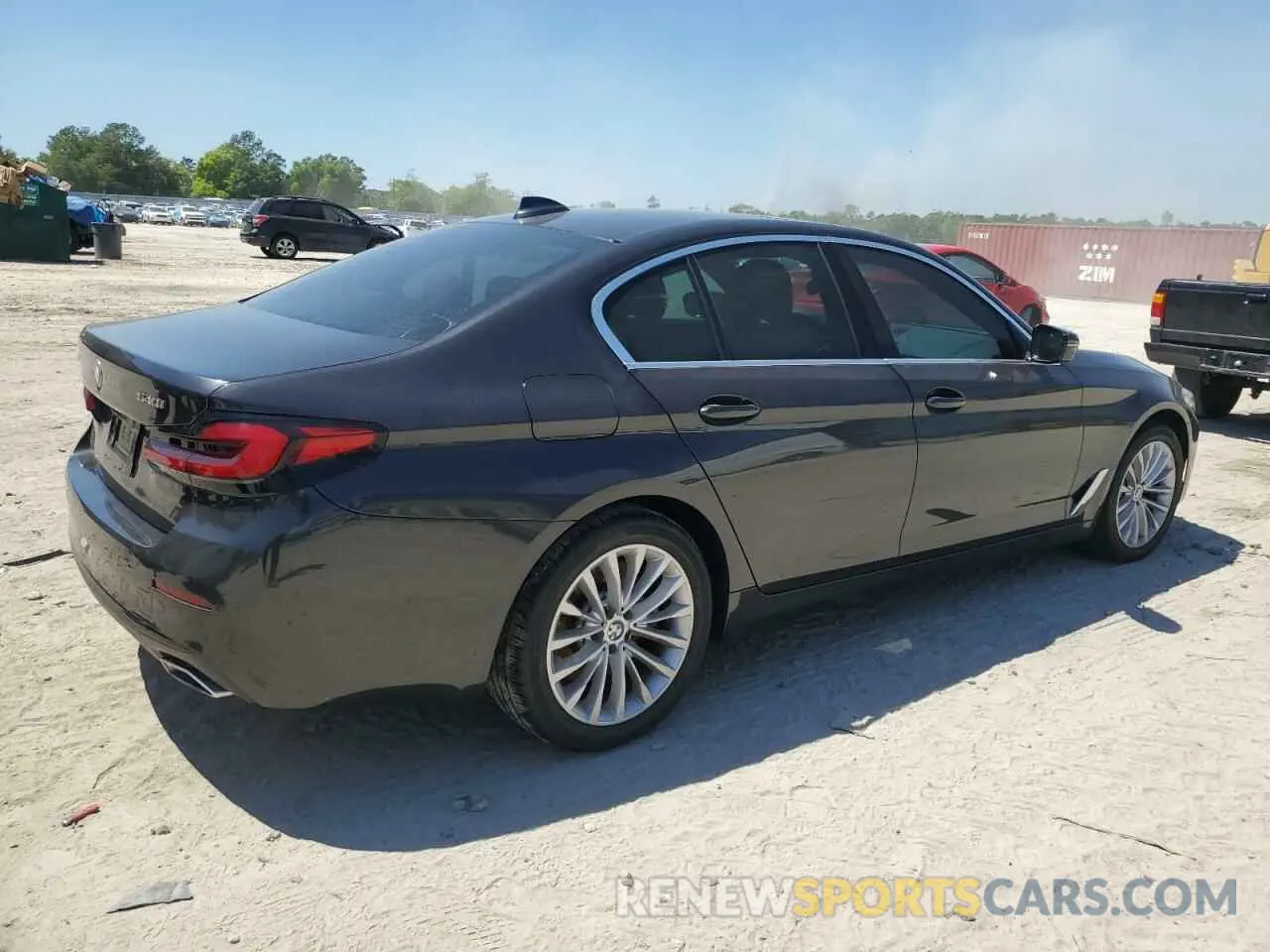 3 fotografías del automóvil dañado WBA73BJ03MWW90293 BMW 5 SERIES 2021