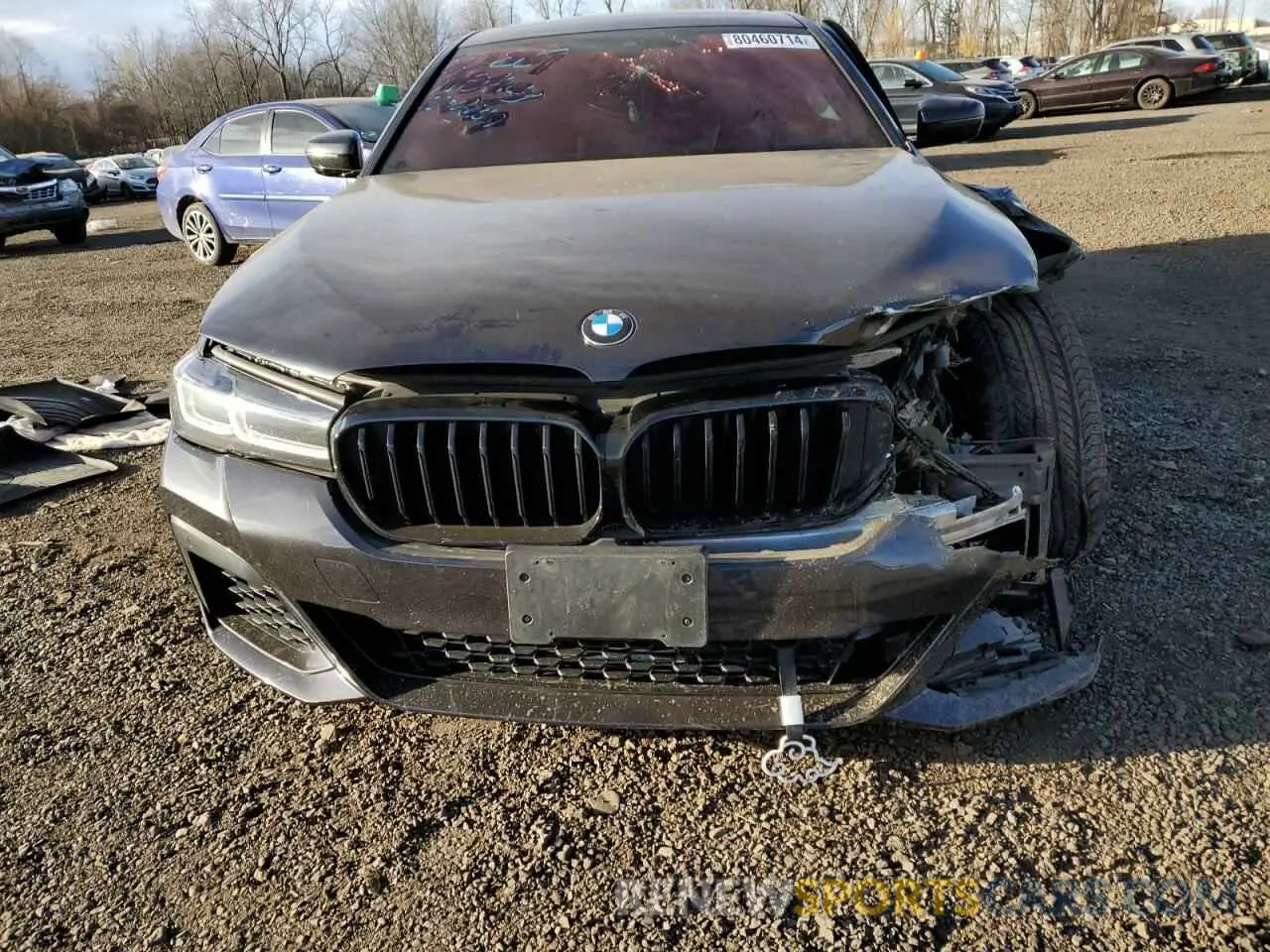 5 fotografías del automóvil dañado WBA73BJ05MWW92059 BMW 5 SERIES 2021
