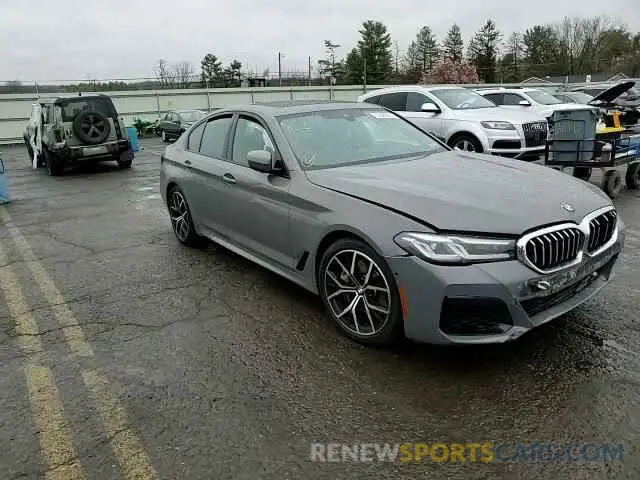 11 fotografías del automóvil dañado WBA73BJ09MWW96289 BMW 5 SERIES 2021