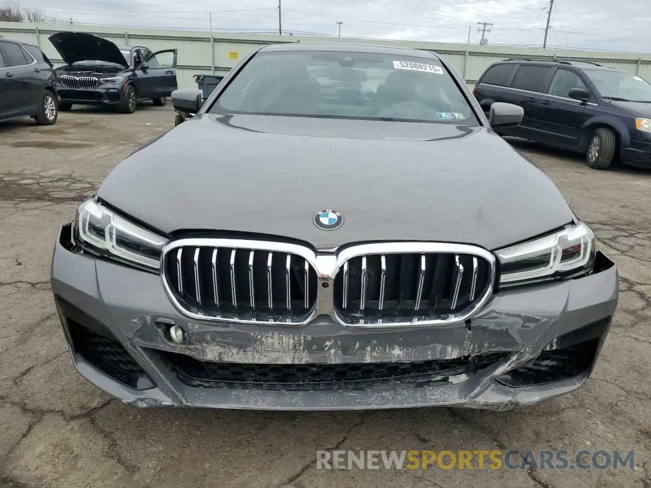 5 fotografías del automóvil dañado WBA73BJ09MWW96289 BMW 5 SERIES 2021