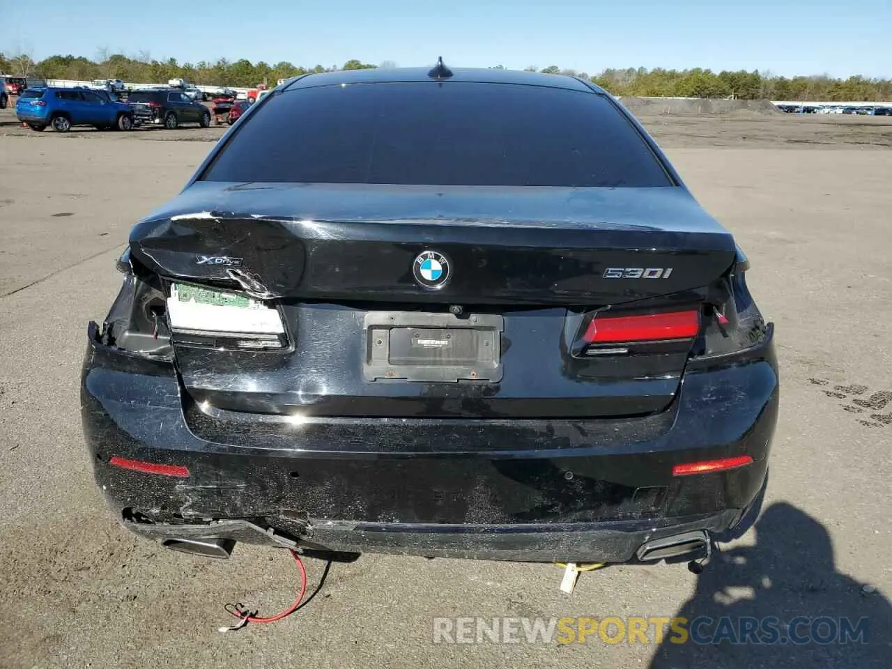 6 fotografías del automóvil dañado WBA13BJ04NWX65199 BMW 5 SERIES 2022