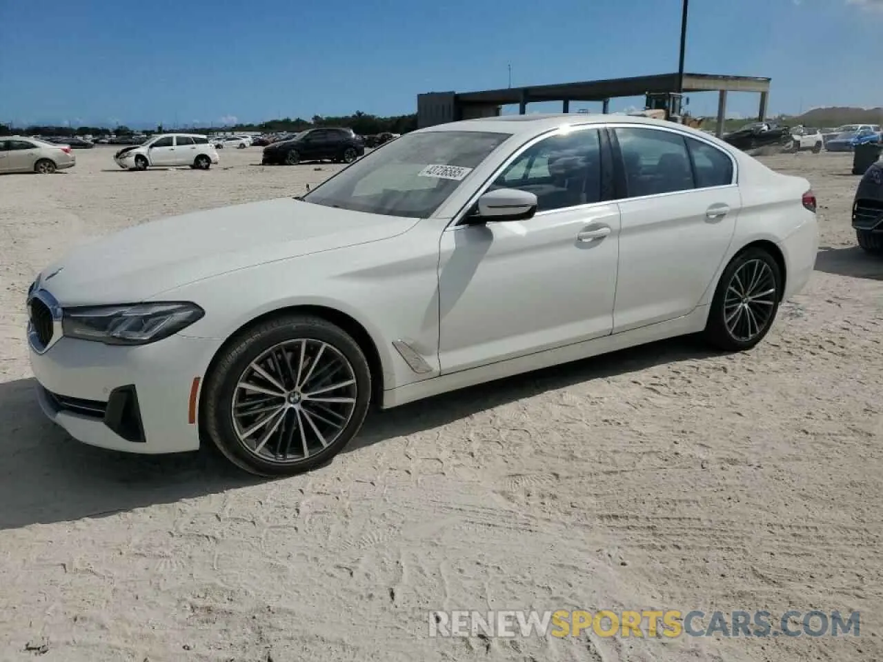 1 fotografías del automóvil dañado WBA53BH02NWX83515 BMW 5 SERIES 2022